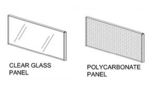 Partition Glass Option 6 ft x 5 ft Exuberant L Shape Manager Workstation OF30BL11 2024
