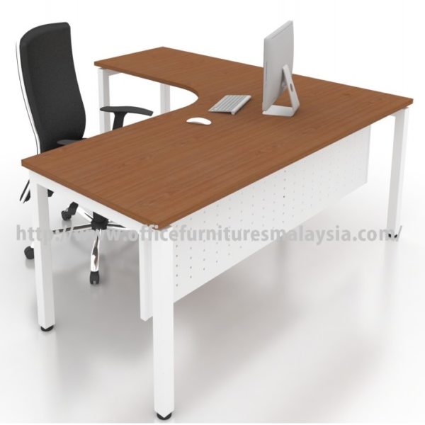 Office Modern L Shape Table Desk OFMN1818L furniture malaysia klang valley kuala lumpur shah alam1