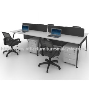 Modern Office Partition Team Workstation 4 Table Set OFMQA1270 selangor kuala lumpur petaling jaya shah alam klang valley ampang5