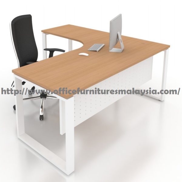 5ft x 4ft L Shaped Executive Manager Table SL1512 design moden furniture malaysia PJ KL