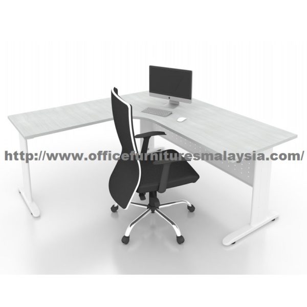 5ft x 5ft Office L Shaped Manager Table JL1515 shah alam puchong damansara bangsa