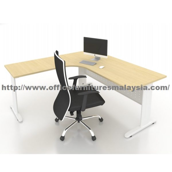 6ft x 6ft Office L Shaped Manager Table JL1818 mont kiara cheras ampang rawang balakong