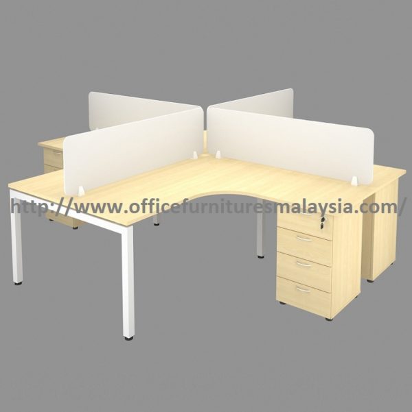 5ft x 5ft Modern Design Open Concept Workstation Divider With Drawer office furniture malaysia selangor puchong