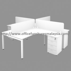 5ft x 5ft Office Desking Workstation 4 Desk Set OFHN1515 KL Shah Alam 1-1