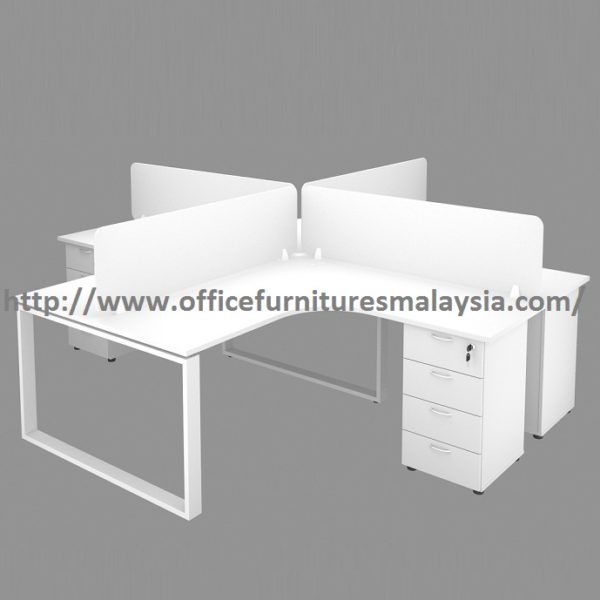 5ft x 5ft Office Divider Partition Workstation Table Set OFHS 1515 selangor klang valley kota kemuning petaling jaya