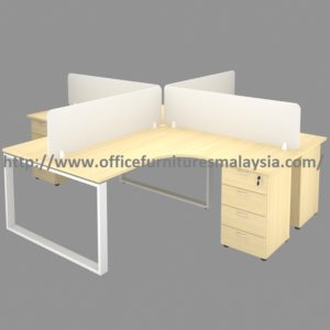 6ft x 5ft 4 Seater Modular Office Workstation Desk Set furniture online shop malaysia ampang balakong sungai buloh 1