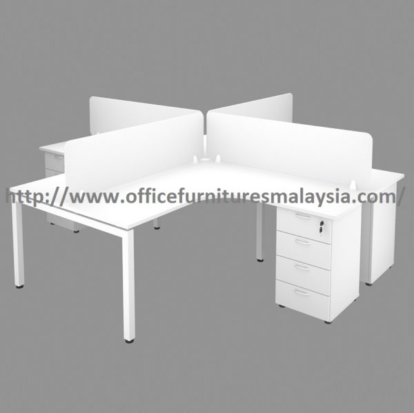 6ft x 5ft Office Desking Workstation 4 Desk Set OFHN1815 KL Shah Alam 1