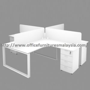 6ft x 6ft Office Divider Partition Workstation Table Set wangsa maju gombak bangsa