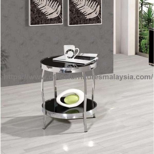 2 Tier Round Sofa Side Coffee Table meja kopi cantik malaysia kuala lumpur petaling kaya shah alam1