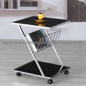 Glass Coffee Table With Castor coffee table design malaysia kuala lumpur selangor Setia Alam1