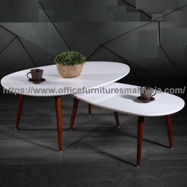 Creative Design Oval Coffee Table Set office furniture malaysia seri kembangan puchong kuala lumpur1