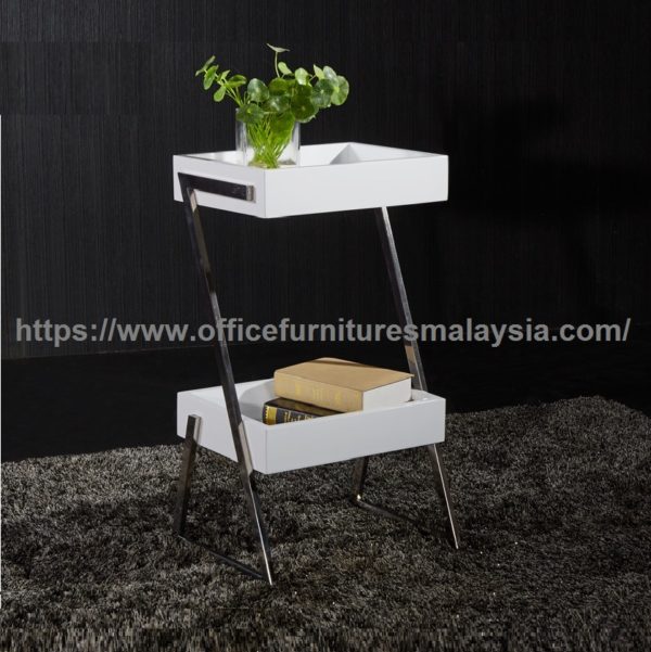 Double Tray Top Square Coffee Table used office coffee table malaysia Kota Kemuning Sungai Buloh Puchong 2a
