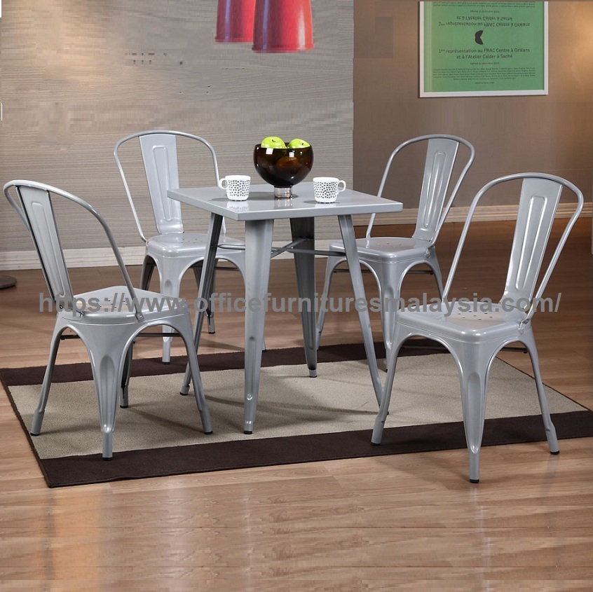 Industrial Style Metal Dining Set  Dining Room Set  Cheap 