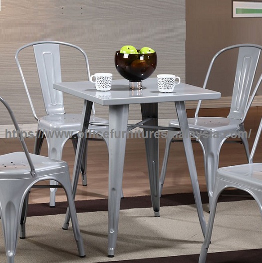 Industrial Style Metal Dining Table Distressed Metal Chairs Malaysia