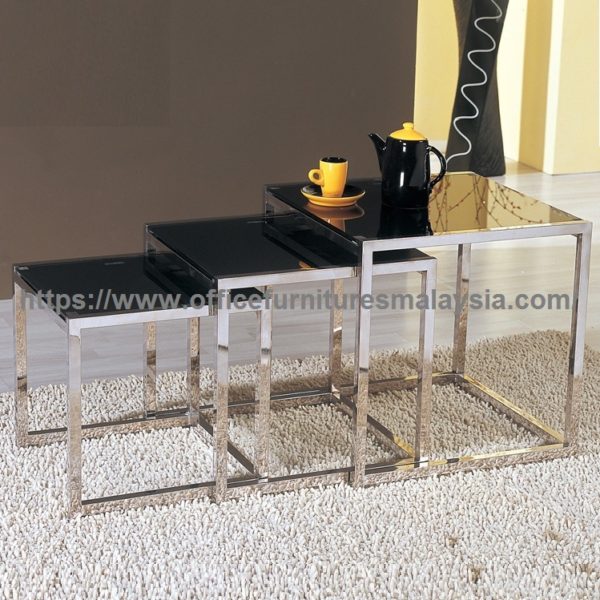 Square Design Bunching Coffee Table Set offfice furniture online shop malaysia Batu Caves Tropicana Selayang2