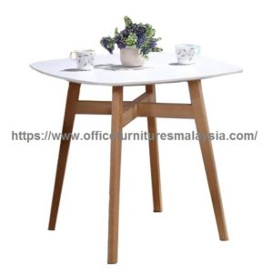 Small Square MDF Top With Wooden Leg Dining Table Modern Dining Furniture Sale Malaysia Kuala Lumpur Cheras Ampang3