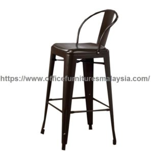Modern Industrial Metal Barstool with Bucket Back Commercial furniture modern malaysia setia alam sunway2