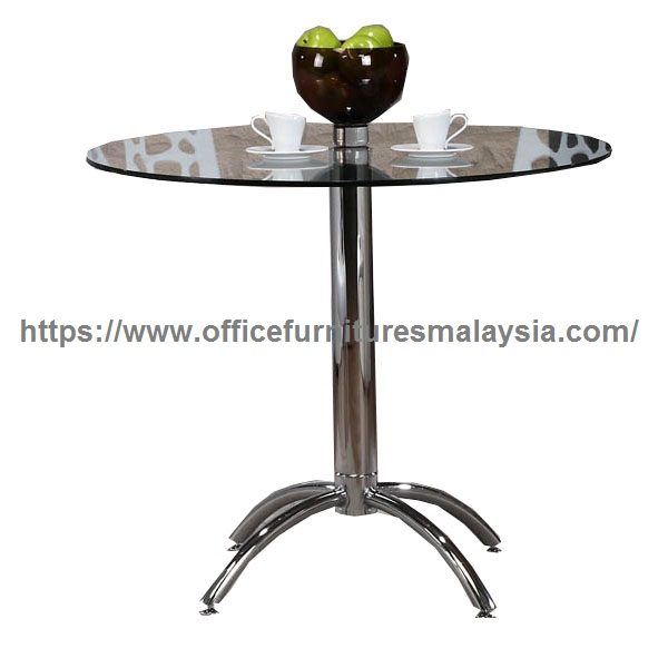 Modern Round Glass Dining Table Office furniture online shop malaysia setia alam puchong KL Sentral1