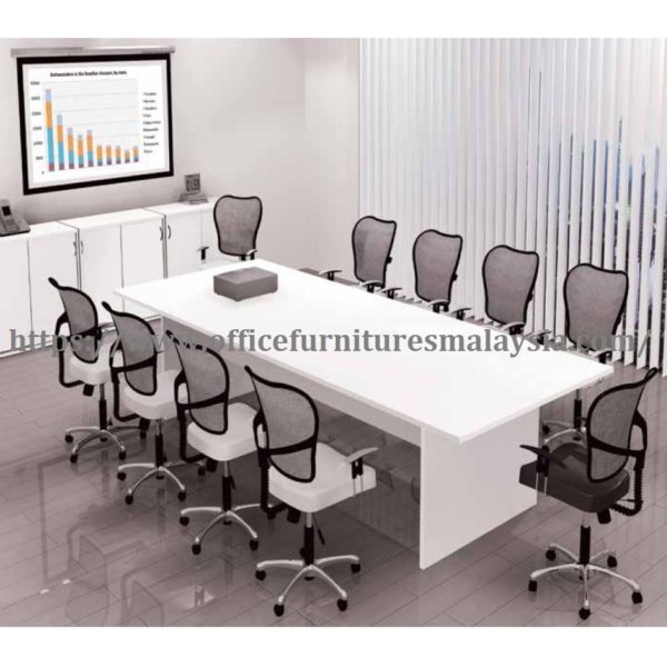 8ft Office White Conference Meeting Room Table OFME2412 shah alam damansara petaling jaya kuala lumpur