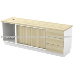 Modern Side storage Cabinet with drawer office furniture malaysia Setia Alam Seri Kembangan2