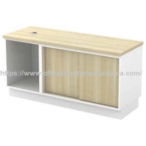 Open Shelf And Sliding Door Side Cabinet Office furniture malaysia online shop malaysia Setia Alam Puchong Serdang1