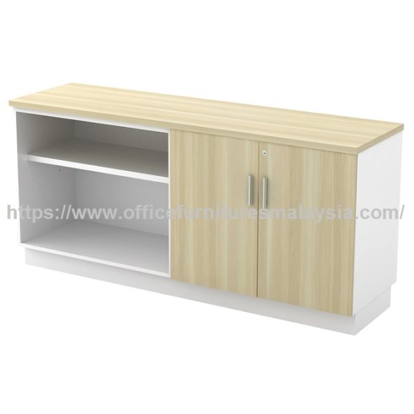 Open Shelf Combine With Swinging Door Low Side Cabinet side cabinet for office used malaysia Wangsa Maju Setia Alam Kepong1