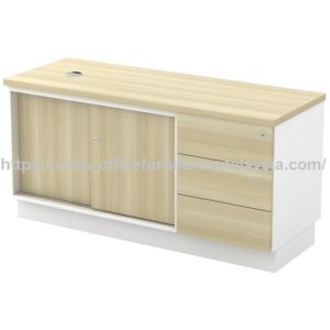 Side Cabinet Sliding Door With 3 Drawer office storage cabinet cheap malaysia Cheras Ampang1