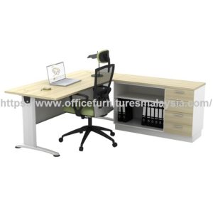 6ft Writing Office Desk With Side Cabinet Set meja pejabat set murah online shop malaysia Puchong Sungai Buloh Tropicana1