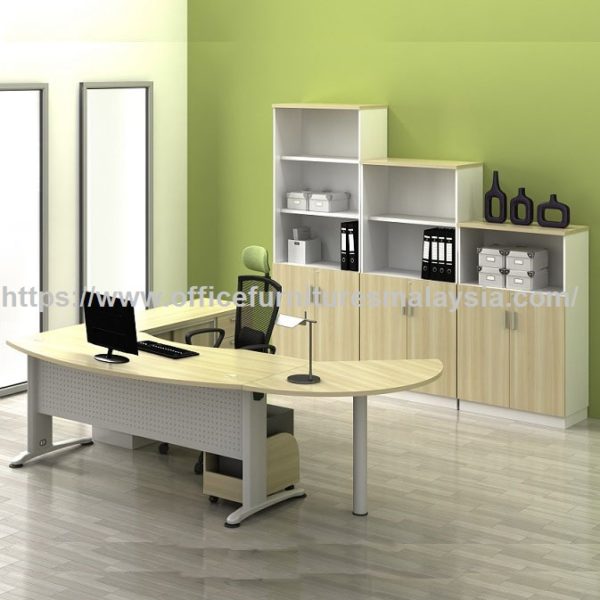 Modern Design Executive Desk And Side Cabinet Stylish office furnitures online shop malaysia Setia Alam Kota Kemuning Mont Kiara1