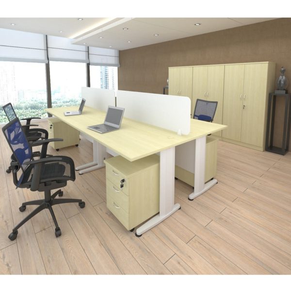 4ft workstation design for 4 seater And Medium Cabinet Set office furnitures malaysia online shop malaysia Selayang Sungai Buloh Cheras1