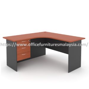 5 ft Modern Design L Shaped Corner Desk With 3 Drawers OFML3D1575 a