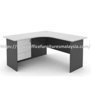 5 ft Modern Design L Shaped Corner Desk With 3 Drawers OFML3D1575 c