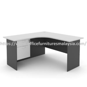 5 ft Modern Style Office L Shaped Executive Table With 2 Drawer OFML2D1575 F