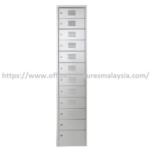 Vertical 12 Compartment Steel Locker almari besi industri online shop malaysia Setia Alam ShahAlam Puchong3