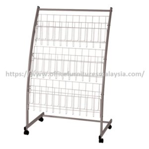 Three Tier Office Metal Newspapers Magazine Display Racks rak majalah suratkhabar murah online shop malaysia Bukit Jalil Shah Alam1