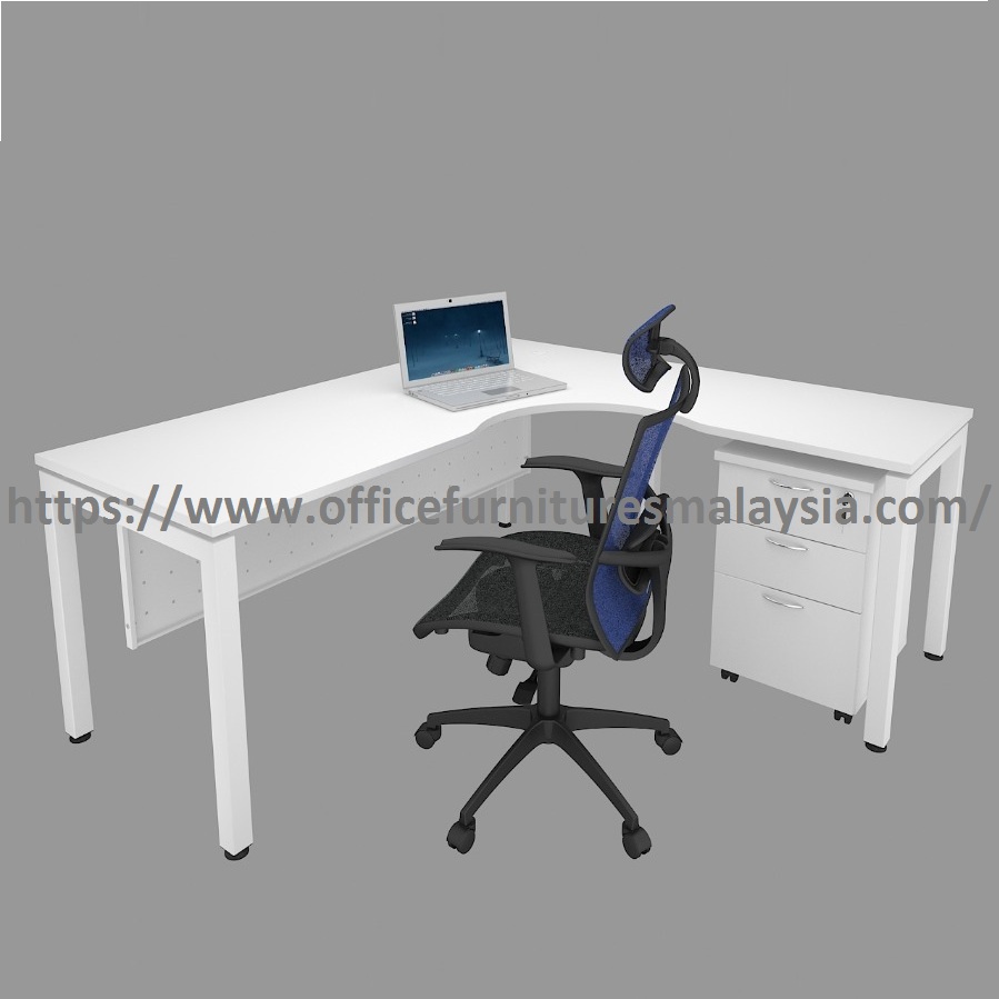 5 ft Stylish L Shape Executive Office Table Design Set ...