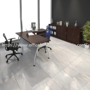 6 ft Modern Design Office L Shaped Director Desk Set Sabak Bernam Sungai Buloh Berjaya Park