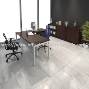 6 ft Stylish L Shape Executive Office Table Design Set Batu Caves Seremban Rembau