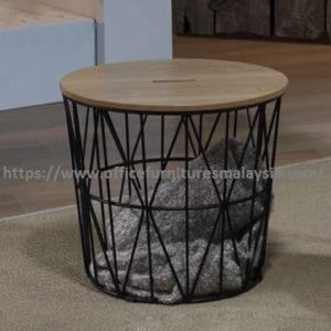 1.7 ft Round Coffee Table With Steel Legs Malaysia Kuala Lumpu Klang Valley