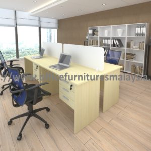 4 ft 4 Seater Workstation Desk Office Open Shelf Filing Cabinet Set office furnitre modern design online shop malaysia Shah Alam Kuala lumpur petaling jaya1
