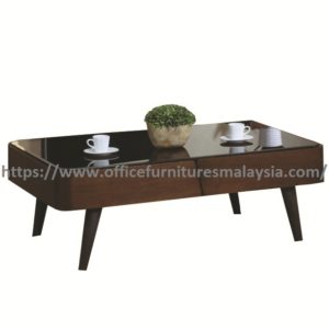 Fit Square Stylish Wood Top Glass Coffee Table Malaysia Gombak Setia Alam Kota Kemuning