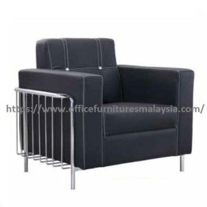 Living Room Modern Leather Single Sofa Reception Malaysia Bukit Ampang Selayang Damanasara 1