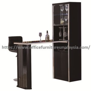 Modern Wine Bar Cabinet With Table Set Almari Kabinet Kaca Bersama Meja Malaysia Kota kemuning Shah Alam 2