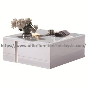 Square Coffee Table Fully White Top Glass Malaysia Kota Kemuning Subang Jaya Setia Alam 2