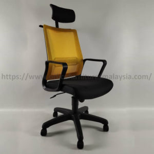 Office High Back Mesh Chair Adjustable Headrest4