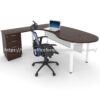 6 ft L Shaped Executive Desk Fixed 3 Drawer Cheras Bandar Puteri Klang Bukit raja