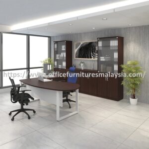 6 ft Modern L Shaped Director Office Desk Cabinet Set Kuala Lumpur Sungai Besi Sungai Buloh