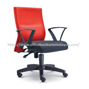 Charming Red Lowback office Chair batu caves selayang sungai buloh serdang