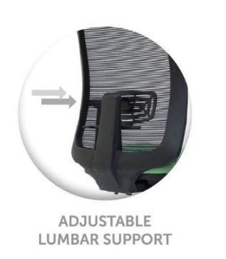 lumbar adjustable Mediumback Mesh Office Chair Lumbar Support OFMEV2956H 2024