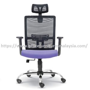 Modern Optima Chrome Highback Mesh Office Chair sunway damansara usj mont kiara kepong Klang Valley